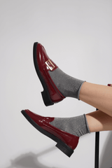 Hera Bordo Rengi Rugan Loafer