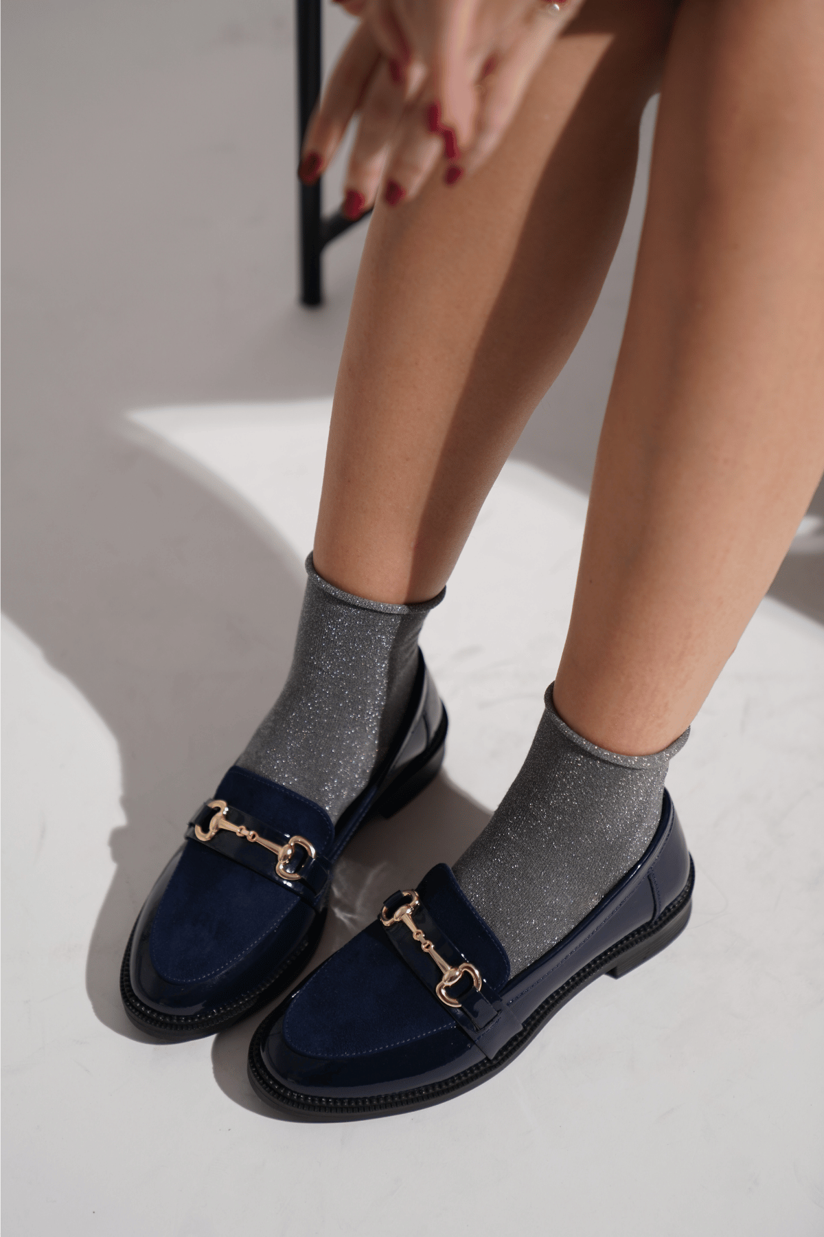 Marcia Lacivert Rengi Loafer